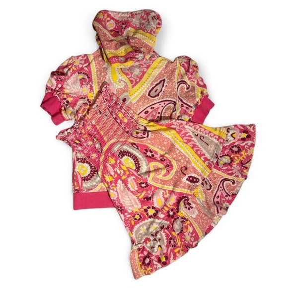 VINTAGE JUICY COUTURE TERRY CLOTH PAISLEY DRESS JACKET MATCHING SET - Picture 6 of 9